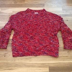 Mainstrip Boutique Festive Long Sleeve Colorful Knit Pullover Sweater Women’s M